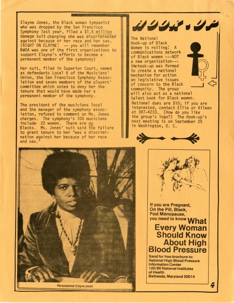 Archival Black Women Organized for Action newsletter