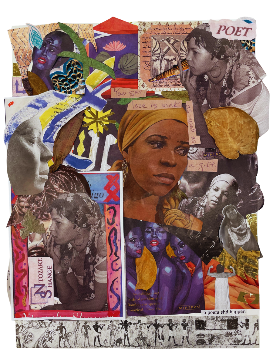 DHC Collaborative Collage depicting Ntozake Shange