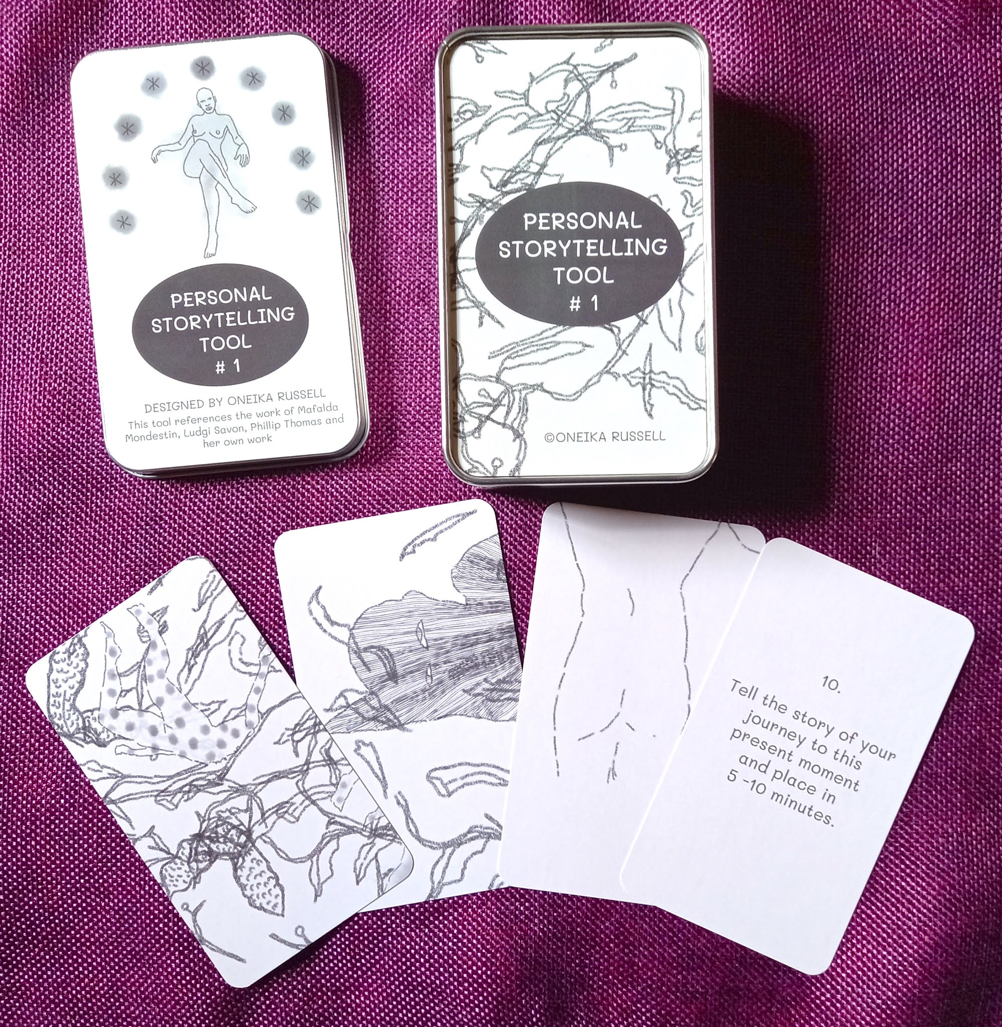Personal Storytelling Tool #1  card deck spread out