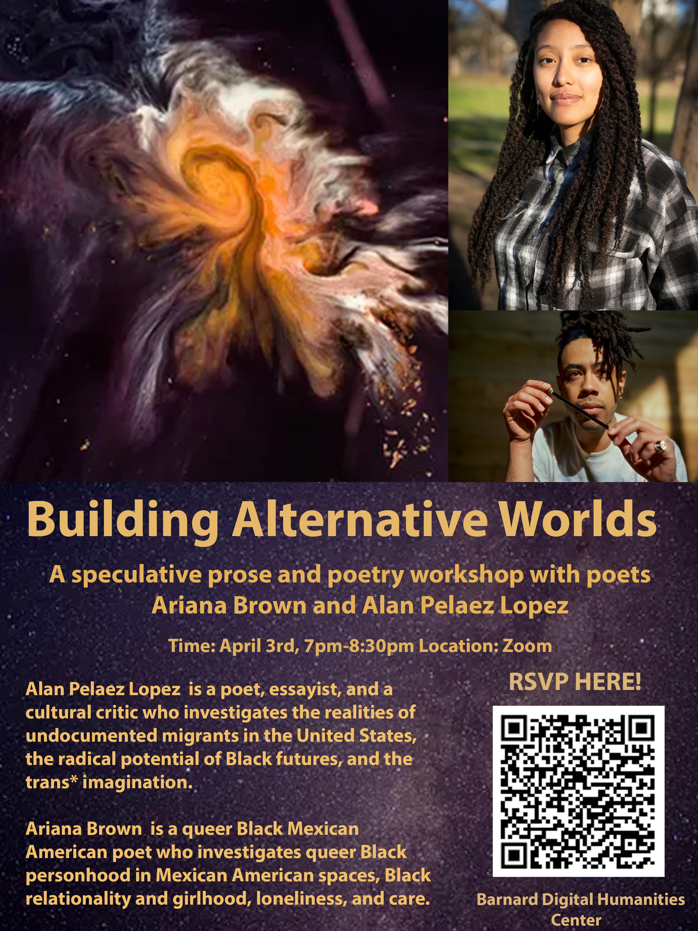 Building Alternative Worlds Writing Workshop Flyer