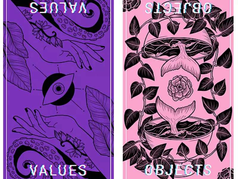 Values and Objects card in the Oracle for Transfeminist Tech deck